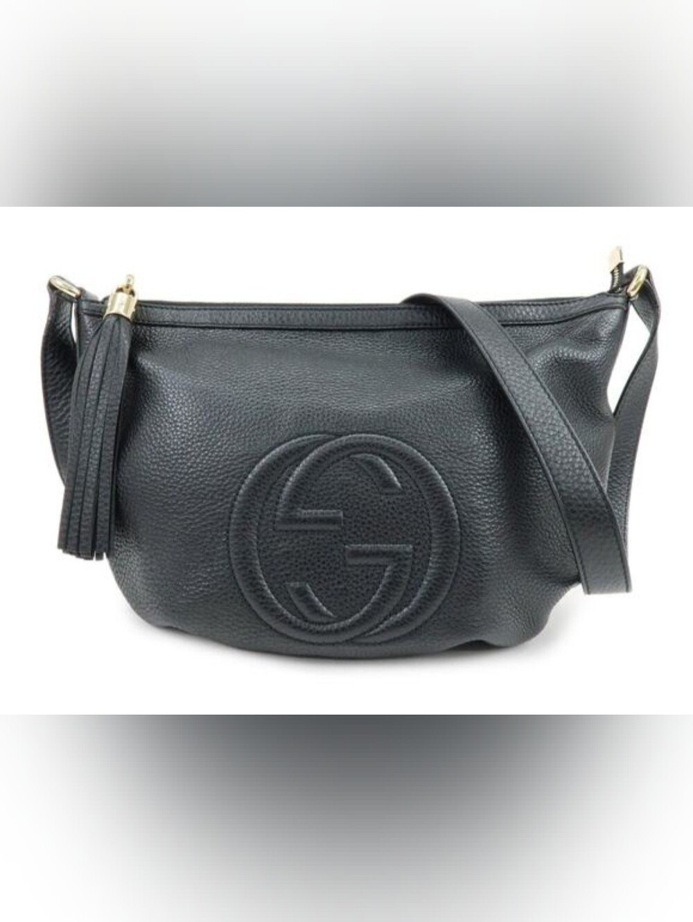 Gucci Soho Black Leather Disco Messenger Bag